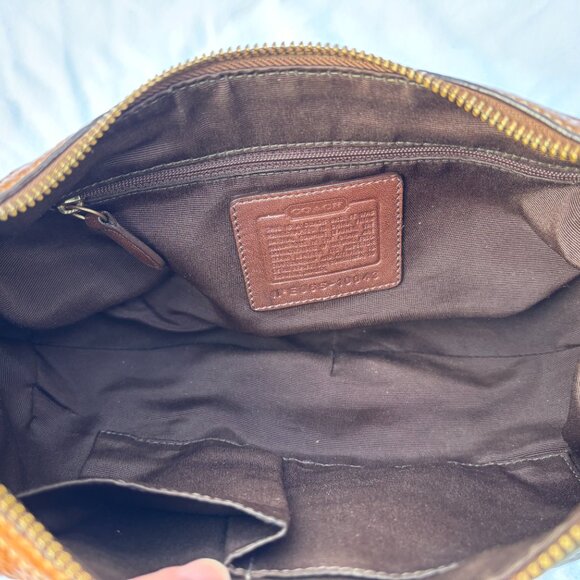 Coach Brown Leather Hobo Shoulder Bag #10043 - Picture 7 of 10